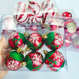 イベント・クリスマス装飾｜ボールオーナメント ゴールドレッド