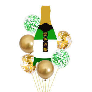 シャンパンボトル & ビールグラスバルーンセット