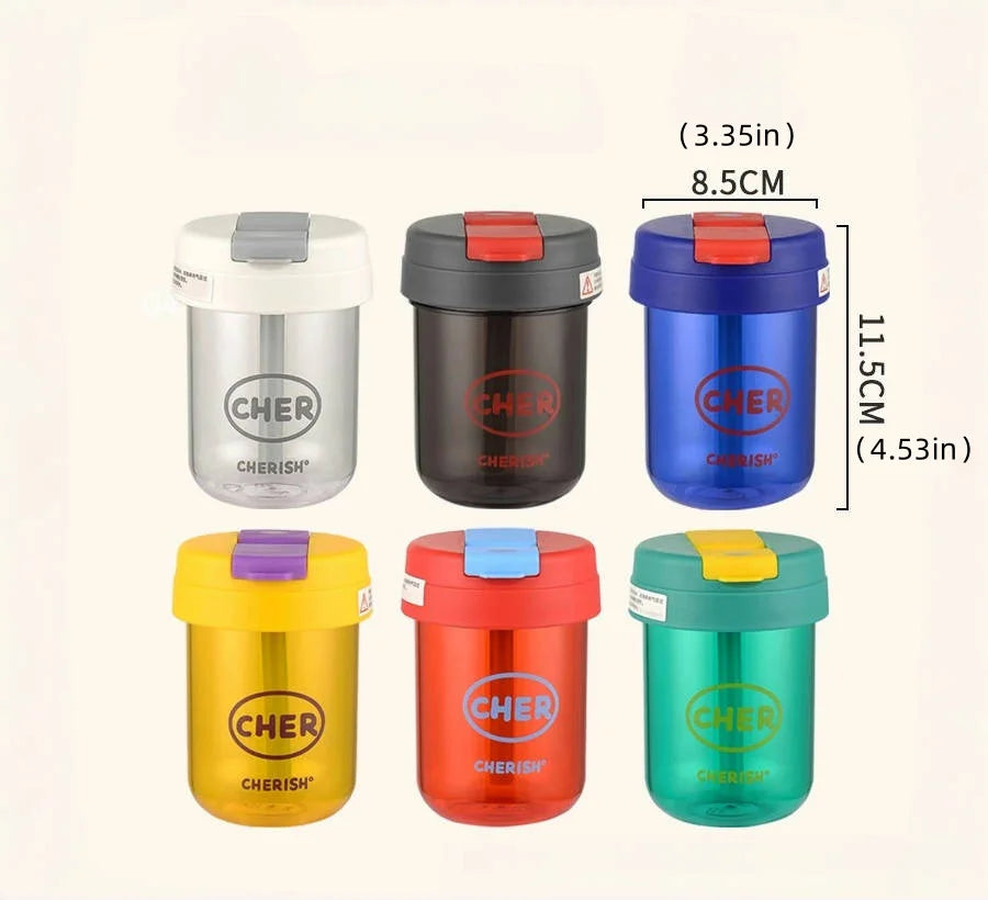 |イベント・ノベルティ用品 | かわいい子供用ストロー付きウォーターボトル |330ml