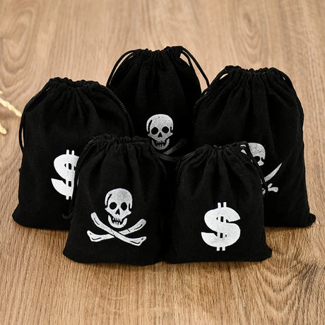 イベント・ハロウィングッズ｜海賊テーマギフトバッグ 10個セット 子供用