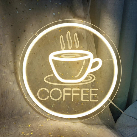 コーヒーカップLEDネオンサイン（ネオン看板） USB電源