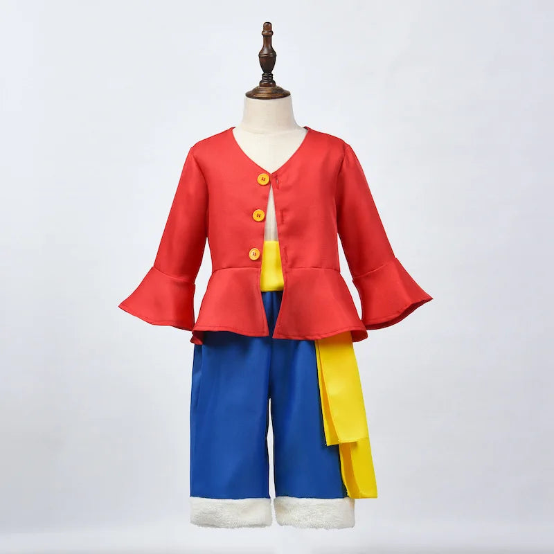 イベント・ハロウィングッズ｜ルフィ コスプレ衣装 フルセット（110c～150c）