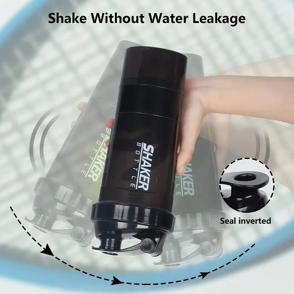 |イベント・ノベルティ用品 | 3層構造プロテインシェイカーボトル |500ml