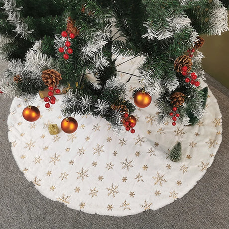 イベント・クリスマス装飾｜ふわふわフェイクファーのクリスマスツリースカート