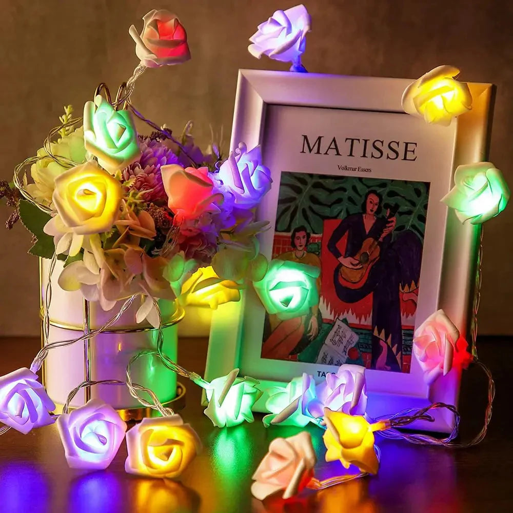 RGBローズフラワーLEDライト 1.5m〜10m