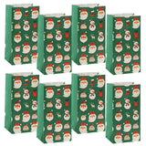 イベント・クリスマス装飾｜クリスマス柄紙製バッグセット(8個)