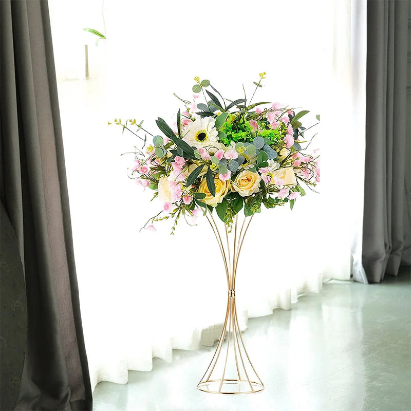 結婚式・インテリア装飾｜ゴールドアイアン製花瓶2個セット