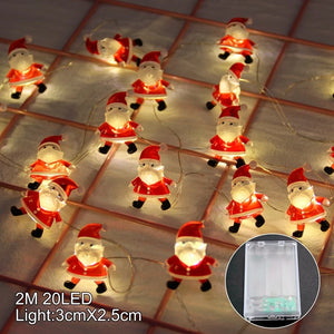イベント・クリスマス装飾｜LEDスノーマンクリスマスガーランドライト(1.65M～3M)