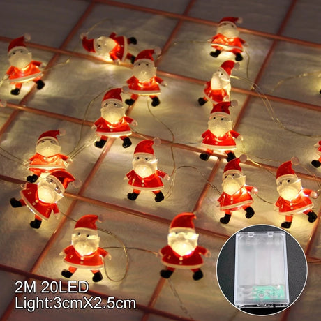 イベント・クリスマス装飾｜LEDスノーマンクリスマスガーランドライト(1.65M～3M)