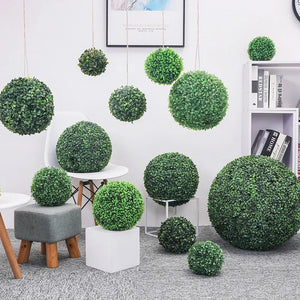 10〜50cmの人工緑の植物の芝生のボール
