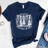 イベント・ハロウィングッズ｜レディース  ハロウィンヴィンテージ魔女柄 Tシャツ（S～3XL）