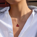 ヴィンテージレッド ラブフープジュエリーセット