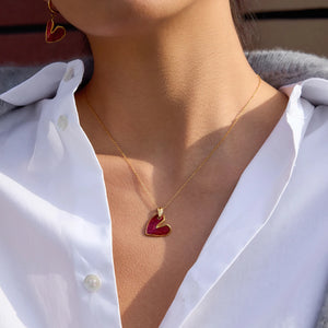 ヴィンテージレッド ラブフープジュエリーセット