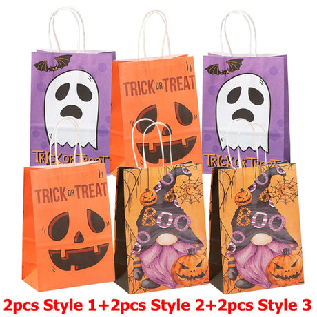 イベント・ハロウィングッズ｜再利用可能ギフトバッグ6個セット