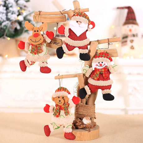 イベント・クリスマス装飾｜可愛い！クリスマスぬいぐるみオーナメント(4個セット)