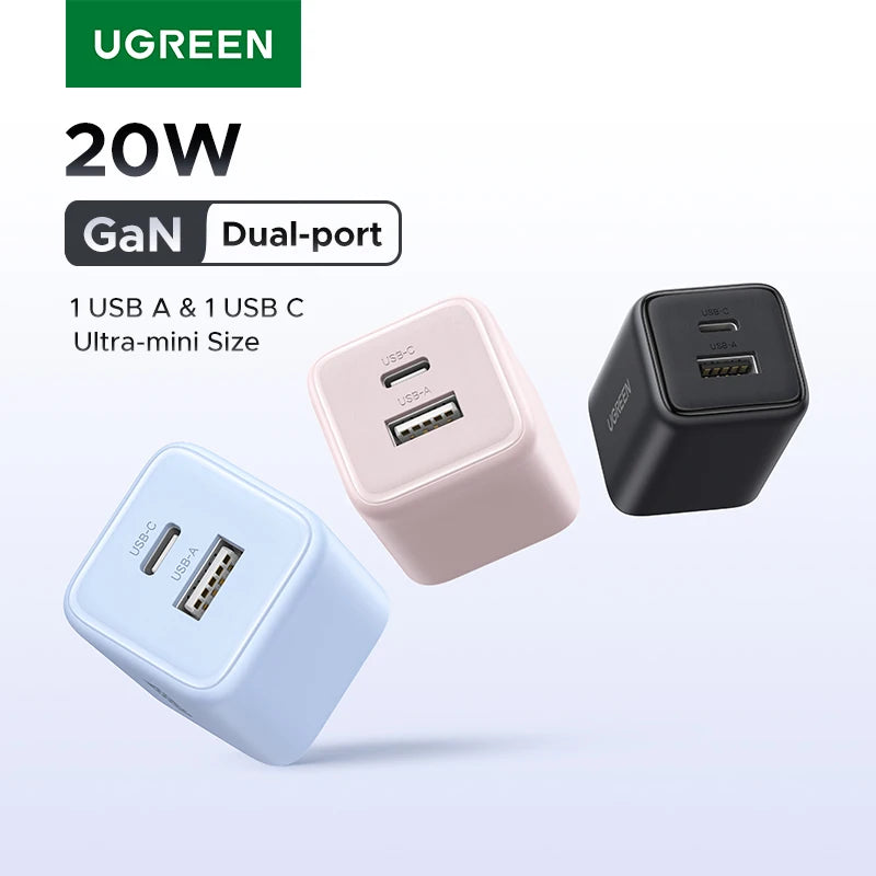 | イベント・ノベルティー用品 |  ミニ USB-C 充電器２ポート/20W