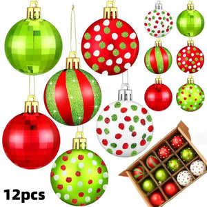 イベント・クリスマス装飾｜ボールオーナメント 12個セット