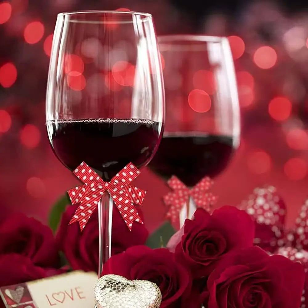 バレンタインデー用ハート柄片面プリントリボン