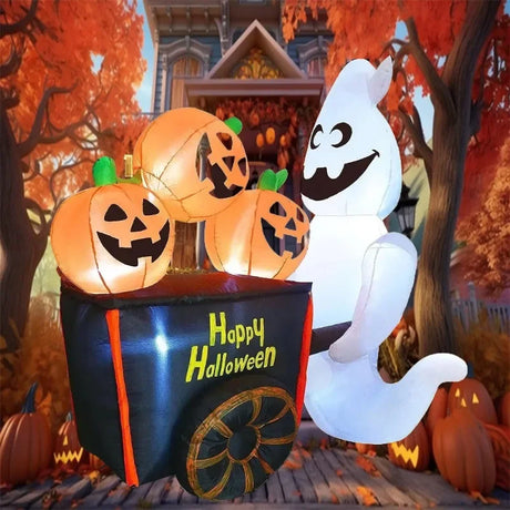 イベント・ハロウィン装飾｜LEDゴースト＆カボチャデコレーション