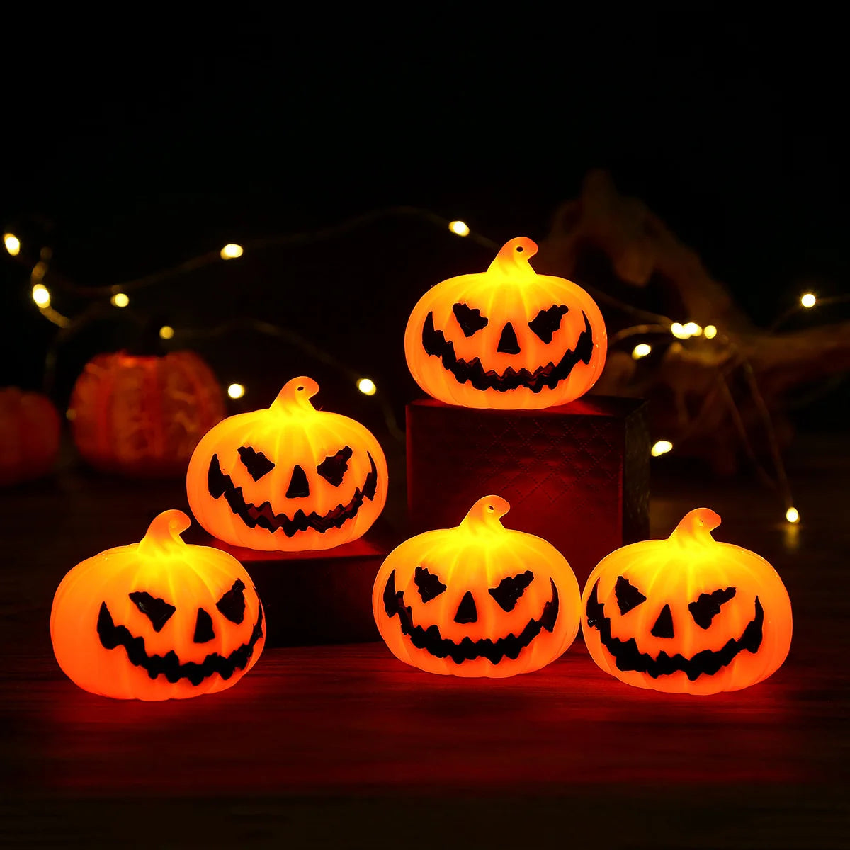 イベント・ハロウィングッズ｜パンプキン電子ランタンナイトライト