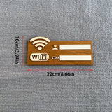 ヴィンテージ風木製WiFiパスワードサイン