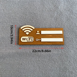 ヴィンテージ風木製WiFiパスワードサイン