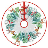 イベント・クリスマス装飾｜クリスマスツリースカートマット サンタ柄