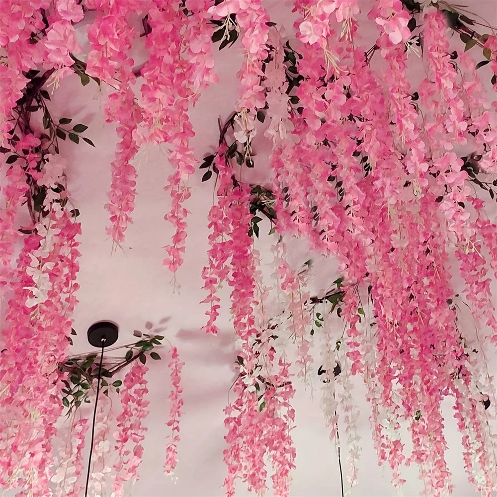 プラスチック製人工ラベンダーガーランド