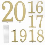 イベント・結婚式装飾｜ゴールドミラーのウェディングテーブルナンバー