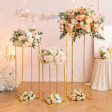 結婚式・インテリア装飾｜ゴールドメタルプラントスタンド3個セット