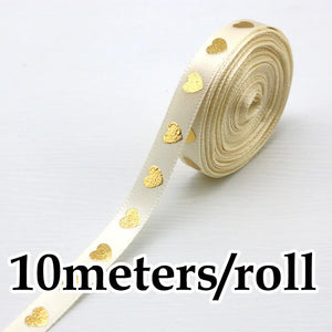 バレンタインデー用ピーチハートリボン10m