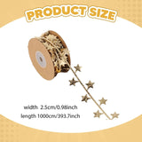 スターリボントリム 10m ゴールド 幅2.5cm