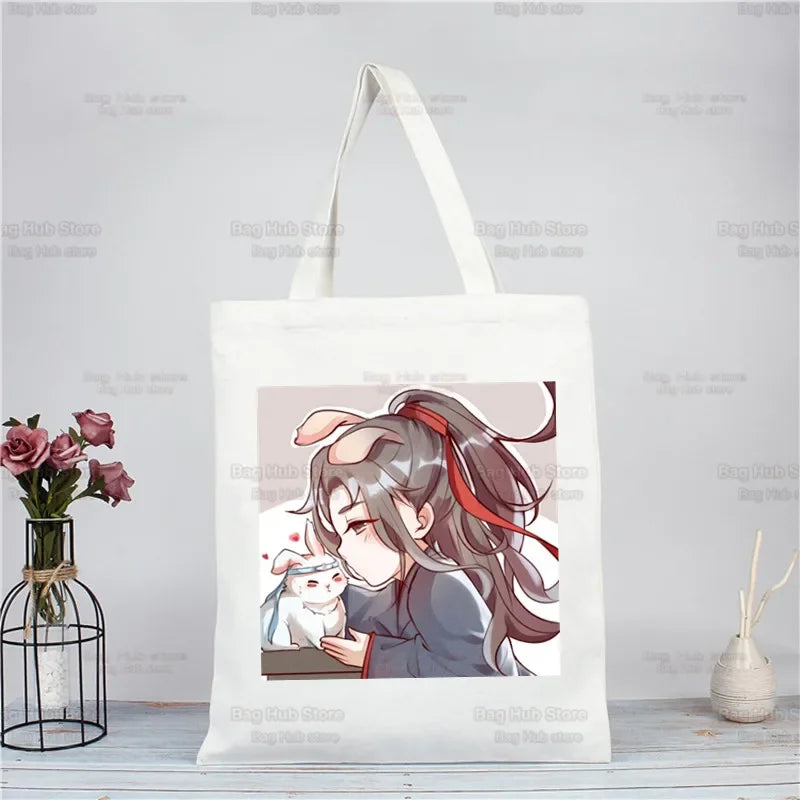 |ノベルティ用品 | 魔道祖師柄 ジュートエコバッグ| 34×38c