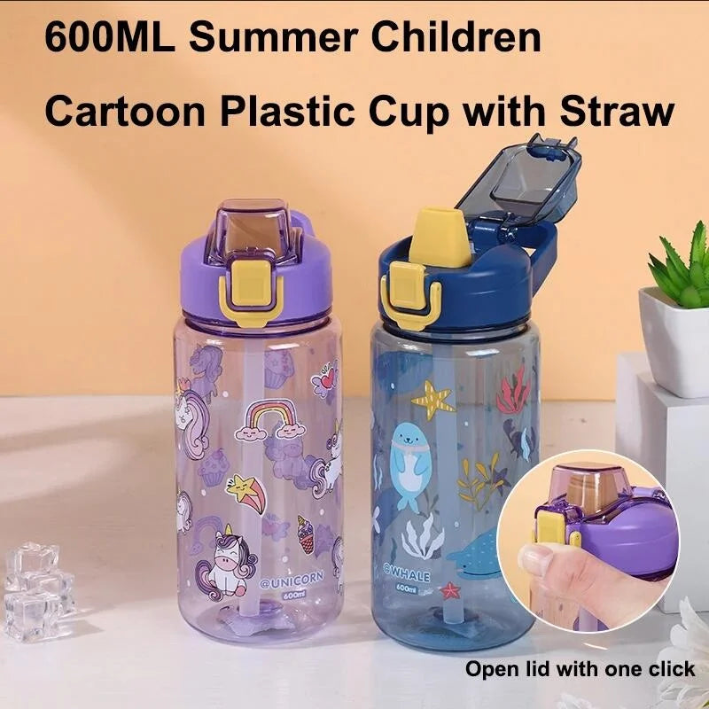 |イベント・ノベルティ用品 | アニマルイラスト入り ストローカップ 子供用 | 600ml
