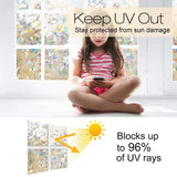 UVカット・静電気吸着タイプウィンドウフィルム（クリスタル風柄）