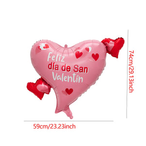 18インチ スペイン語ハートホイルバルーン 10個セット