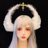 イベント・ハロウィングッズ｜エンジェル風ヘアクリップ