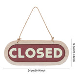 両面木製吊り下げボード（OPEN/CLOSED）