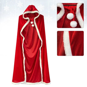 イベント・クリスマスグッズ｜クリスマスサンタ風ポンチョ(丈80c/120c/150c)