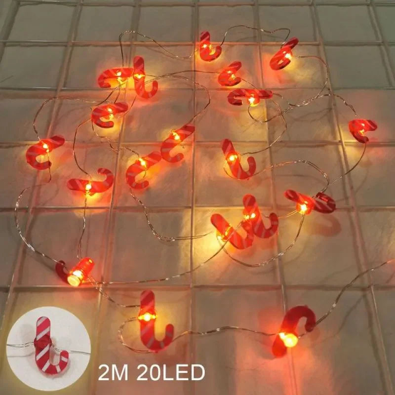 イベント・クリスマス装飾｜LEDクリスマス柄ライト(2M)