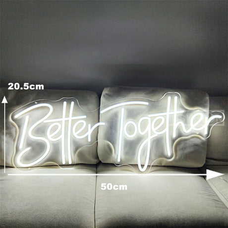 Mr&Mrs／Better Together LED ネオンサイン