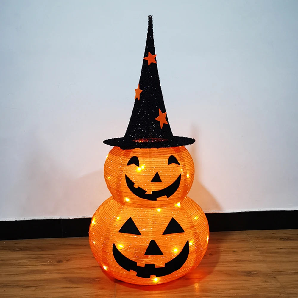 イベント・ハロウィングッズ｜LEDライト付きスタンドパンプキンランタン