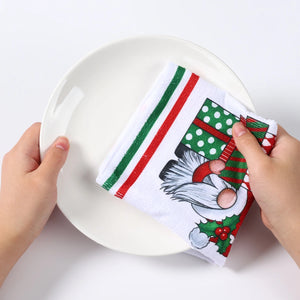 イベント・クリスマスグッズ｜クリスマス柄キッチンタオルセット(1枚/２枚)