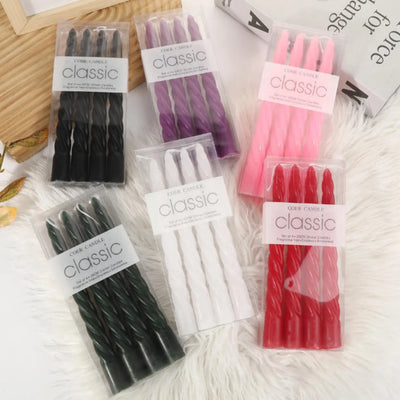 4個入り テーパーキャンドル ロマンチック装飾｜誉PRINTING