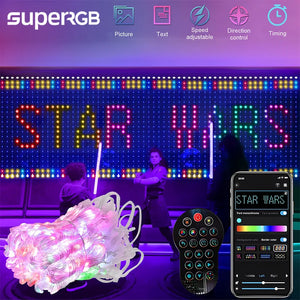 イベント・クリスマス装飾｜Bluetooth対応スマートカーテンライト(幅1.6～3M)