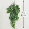 ヤシの人工植物・プラスチックのつる・壁掛け・シダ