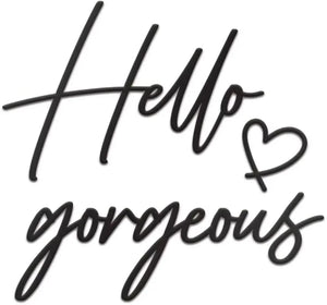 Hello Gorgeous メタルウォールデコレーション