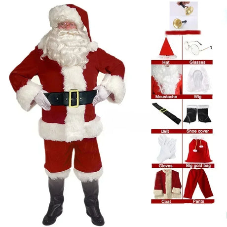 イベント・クリスマスグッズ｜サンタクロースコスチューム (S～XXXL)