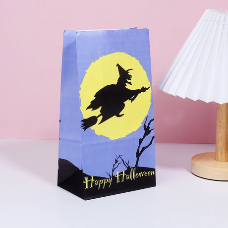 【イベント・ハロウィングッズ】クラフト紙ギフトバッグ 12枚セット