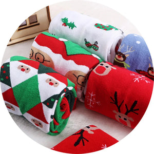 |クリスマスグッズ・ ノベルティ用品 |  クリスマス柄 ソックス5足組 | フリーサイズ
